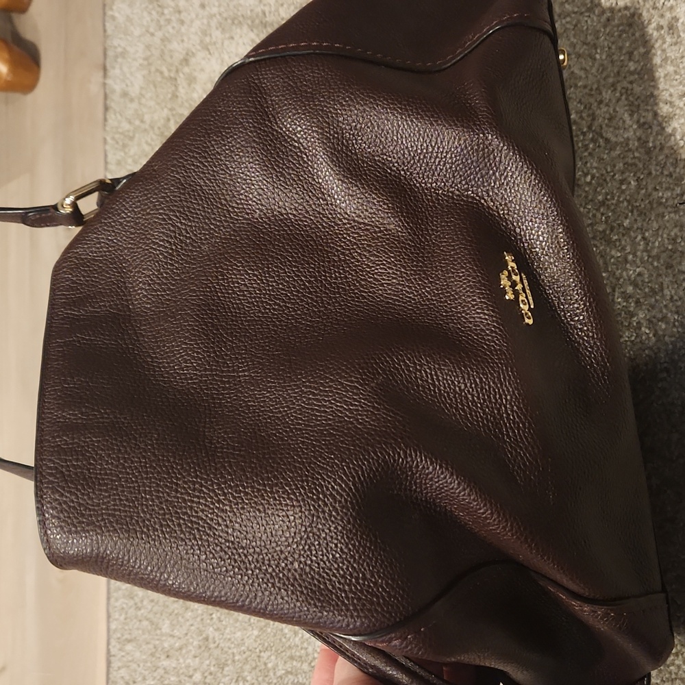 Purple Coach bag